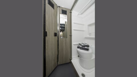 2021 Winnebago Solis Locking Internal Toilet Door with Vanity Mirror