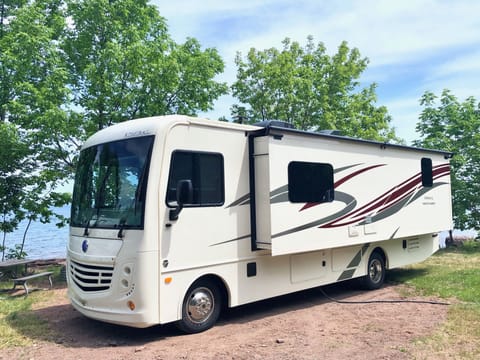 outside port side with slider out (at Lake Superior)