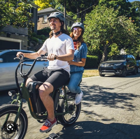Add-on item, 2 x Radrunner e-Bikes. They are great for getting around and easy to ride. 