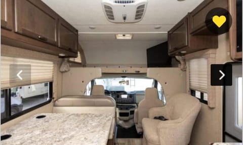 Here is a pic of the interior so you can see how the space and layout is inside the RV.