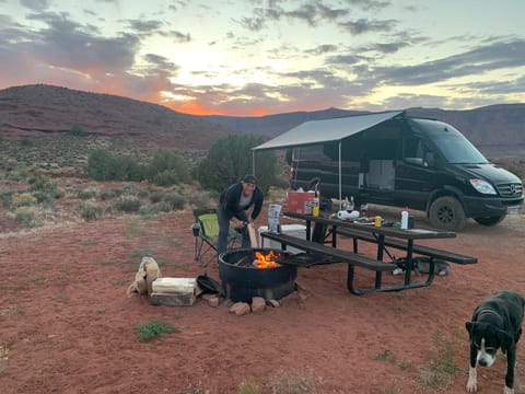 Camping in Upper Union Creek Camp Ground. Moab, UT