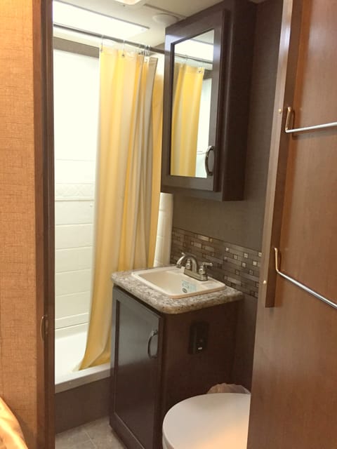 bathroom with full shower