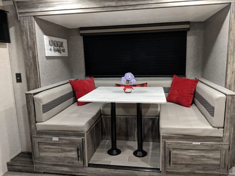 Large U-Shaped Dinette Table