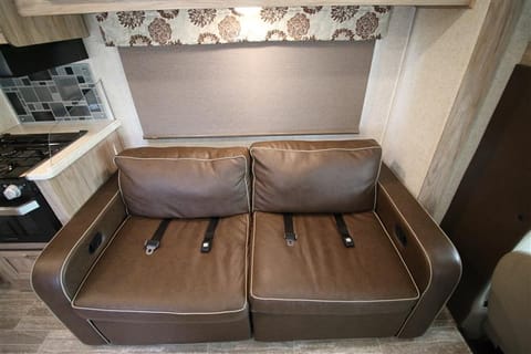 PLush, double recliner sofa