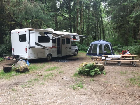 boondocking in the HOH rainforest
