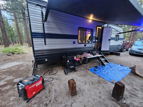 2021 Forest River Toy Hauler, Sleeps 6, Upgraded Bed, Fits RZR XP4 Turbo Towable trailer in Riverside