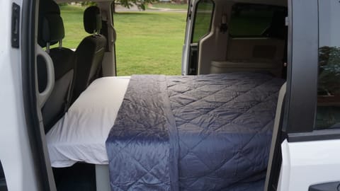 Included in the van rental are sheets and a warm blanket.