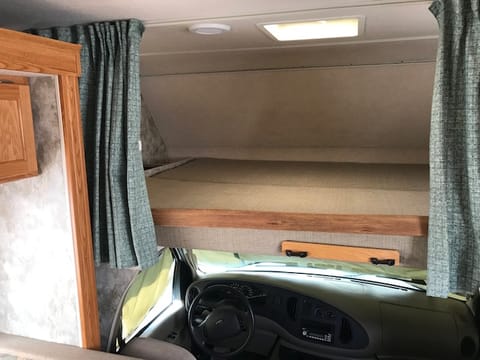 bunk above cab (sleeps one adult or two kids)