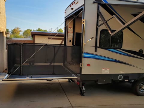 Back Patio with Drop Down Screen