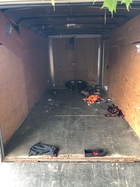 inside of trailer