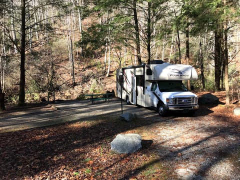 Easy to maneuver (with rearview camera) into tight campsites.  