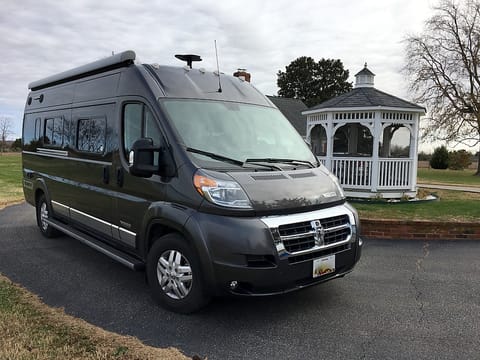 Meet Traveler, the Travato 59GL.  Built on the Ram Pro3500 chassis, easy to drive and even easier to park.  
