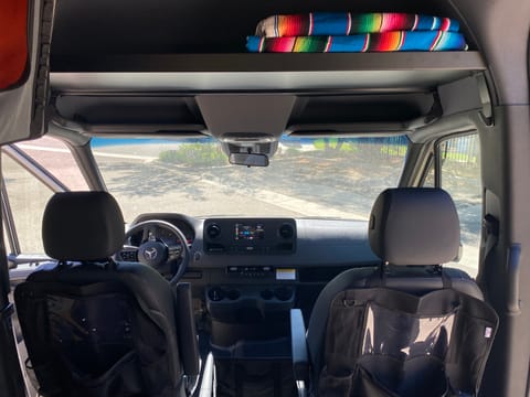 Luxury all the way. Comfort package w/ plush drivers seats, Apple Car Play, lots of cup holders, charging ports and  tons more storage in shelf liner 