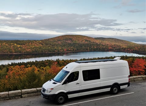 Exploring the fall colors in Acadia National Park.