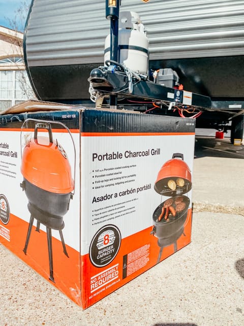 (OPTIONAL) Portable Charcoal Grill