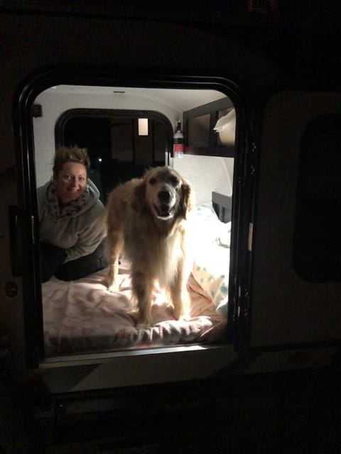My two best friends in the whole wide world! Had a great weekend boondocking with Liz and Carmella on The Skyway Bridge! Such a quick and easy escape!