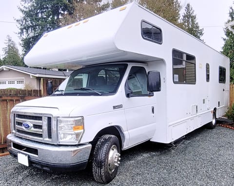Front view of the RV