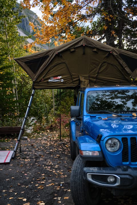 camp in comfort in our spacious roof tents