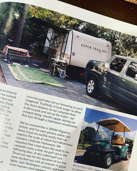 This trailer was featured in the WDW magazine in Ft. Wilderness. 