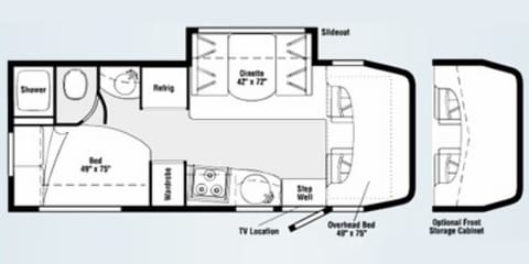 floor plan has couch not dinette option