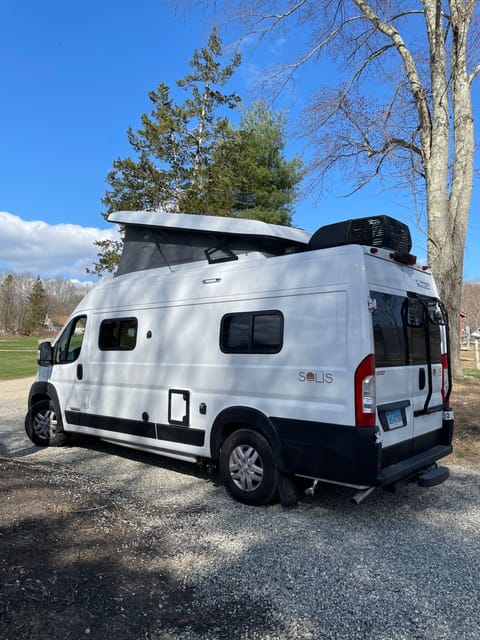 Driver Side with cassette access panel and bike rack