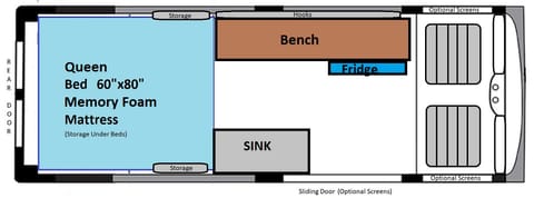Glacier Adventure Ahead - Campervan with Queen Bed & Parking Heater Campervan in Coeur dAlene