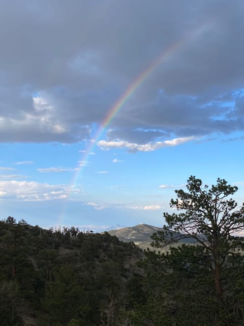 Come see the rainbows up at our available campsite