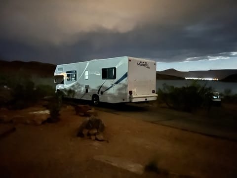 Rv Experience taking in the views at a great campground with amenities in Southern Utah