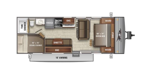 THE Jayco Jay Flight Bunk House Ziehbarer Anhänger in Lewisville