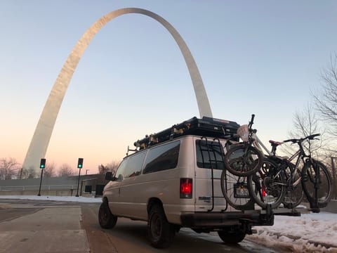 Bike Rack and Ladder for roof tent, roof rack and shower tank