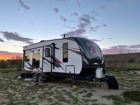 Great trailer for Flaming Gorge base camp