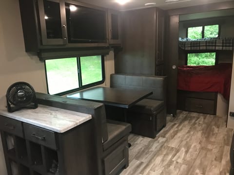 Shoe Cubies, Dinette, Smart TV, Storage, Bunkhouse