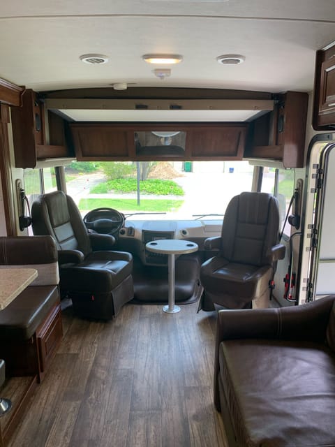 captains chairs swivel for additional living area seating