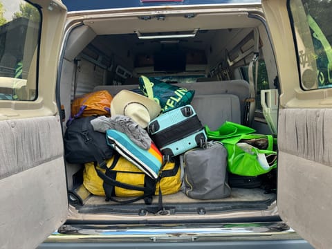 Storage with all 7 seats still available.