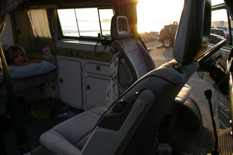 Everyone loves the swivel seats on a Westy!