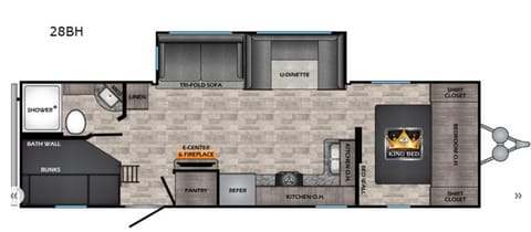 2021 CrossRoads RV Volante 28BH Towable trailer in Waveland