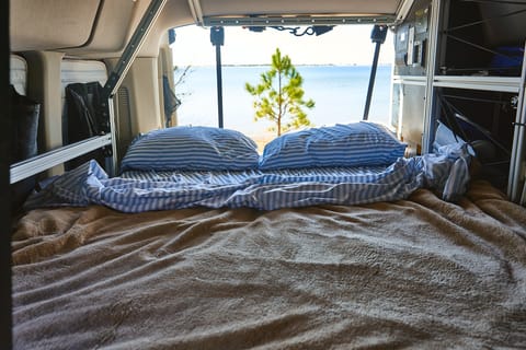 Comfy bed with a view!