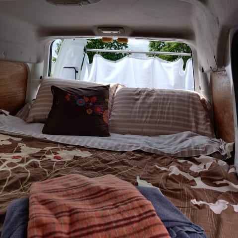 The Lark- Ford Connect -The Lark sleeps in the winter. She's available 3/1 Campervan in Portland