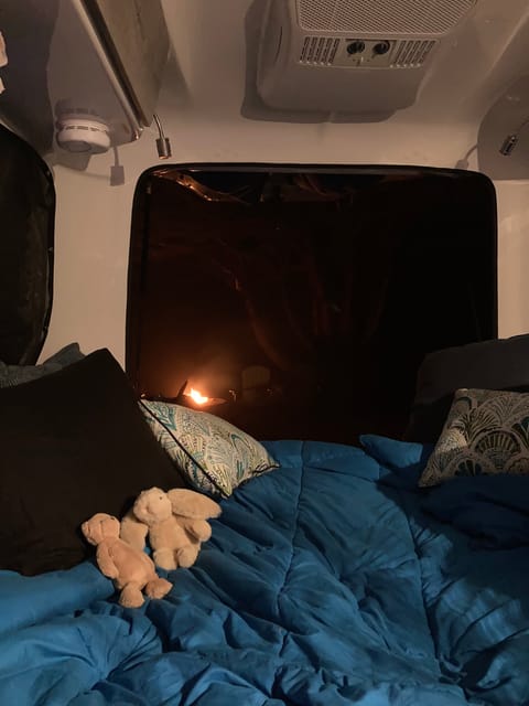 Open the back hatch on a hot night, or to cozy up in comfort near your fire during winter camping. 