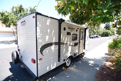 Entrance to RV, Awning