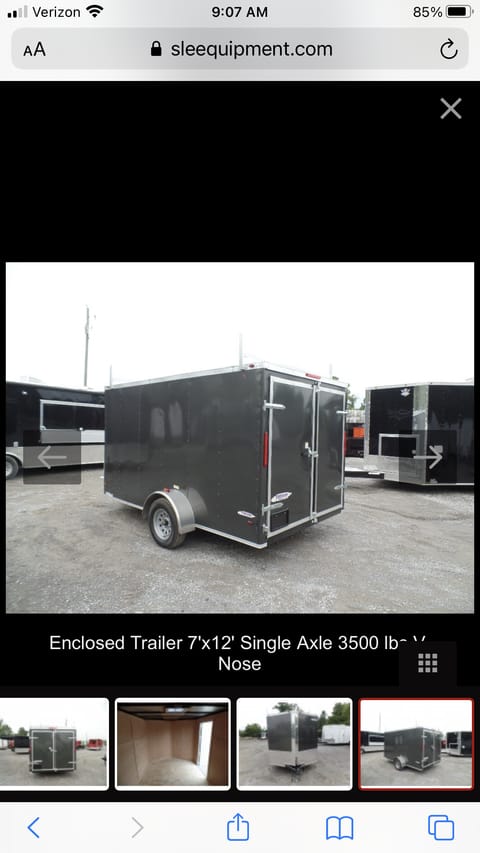2020  enclosed utility trailer Remorque tractable in Suffolk