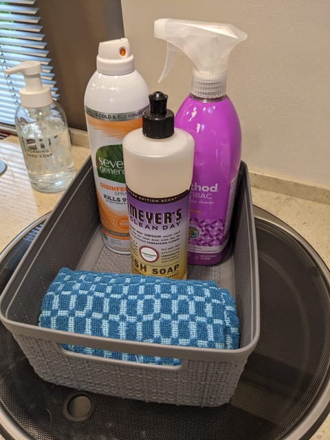 We provide cleaning supplies in the Adventure Coach to keep the vehicle tidy during your trip.