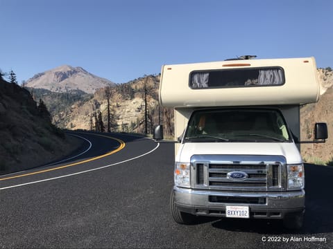 This RV *loves* the National Parks! Here it is at Lassen in northern California.