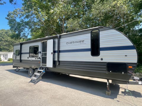 Pet Friendly 2020 Forest River Cherokee Toy Hauler Towable trailer in Lakeville