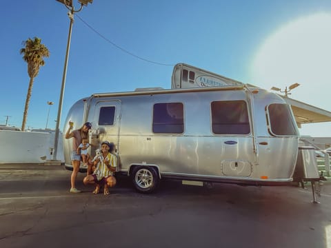 The Livewell Airstream, a luxury, and sustainable glamping experience. Towable trailer in Dana Point