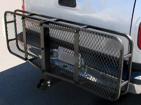 Foldable Hitch Carrier when extra luggage room not required. 