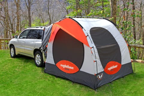 Rightline Gear SUV Tent - Dimensions: 8'W x 8'L x 7.2'H. Edit
Edit