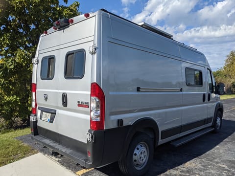 Discreet and stealth (no branded graphics...), easy to drive and maneuver - this is one great looking converted ProMaster 2500.