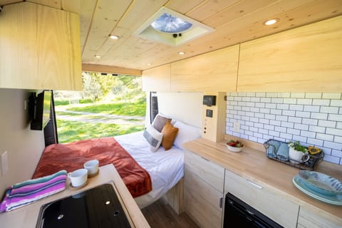 Recharge and reconnect with nature from the comfort of our spacious camper van, Lima.