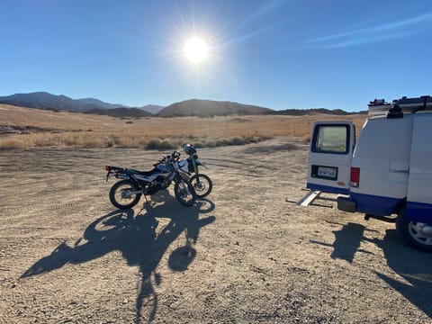 Ask us about installing the hitch carrier for your moto van experience and cruise to Willow Springs, Babes Ride Out, or any other motorcycle campout.